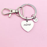 Nino Keychain, Stainless Steel Nino Gifts, Nino Gift, Personalized Gifts, N4731