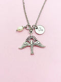Holy Spirit Dove Necklace in Silver, Christian Dove Charm, Bird, Dove with Sun Ray Charm, Personalized Gift, Christmas Gift, N367