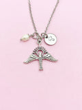 Holy Spirit Dove Necklace, Personalized Christian Charm, Silver Tone