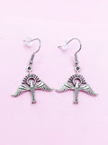 Silver Holy Spirit Dove Dangle Earrings, Christian Jewelry, AN367
