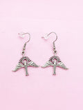 Silver Holy Spirit Dove Dangle Earrings, Christian Jewelry, AN367