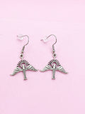 Silver Holy Spirit Dove Dangle Earrings, Christian Jewelry, AN367
