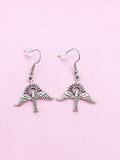 Silver Holy Spirit Dove Dangle Earrings, Christian Jewelry, AN367
