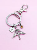 Holy Spirit Dove Charm Keychain in Silver, Christian Dove Charm, Bird, Dove with Sun Ray Charm, Personalized Gift, Christmas Gift, CN367