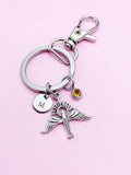 Holy Spirit Dove Charm Keychain in Silver, Christian Dove Charm, Bird, Dove with Sun Ray Charm, Personalized Gift, Christmas Gift, CN367