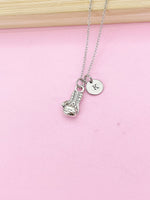 Boxing Gloves Charm Necklace in Silver, N 2302