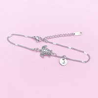 Silver Turtle Bracelet in Silver, N4978