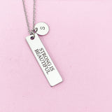 Strong is Beautiful Necklace in Stainless Silver Steel, Water Resistant, D451