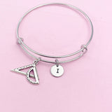 Protractor Triangle Ruler Bracelet, Necklace Keychain in Option, Architect Gifts, AN767