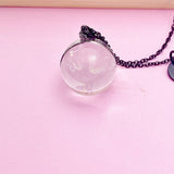 Dandelion Necklace in Black, Rose Gold, Gold or Silver in option, Wish Dandelion, Birthday Gifts, DN200