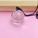 Dandelion Necklace in Black, Rose Gold, Gold or Silver in option, Wish Dandelion, Birthday Gifts, DN200