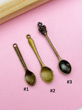 Bronze Kitchen Utensil Spoon Charm Keychain, Personalized Keychain, N2663