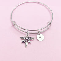 Medical Assistant Bracelet, MA Charm, Medical Assistant Jewelry Gift, N4592