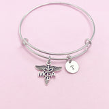 Medical Assistant Bracelet, MA Charm, Medical Assistant Jewelry Gift, N4592