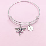 Medical Assistant Bracelet, MA Charm, Medical Assistant Jewelry Gift, N4592