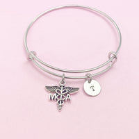 Medical Assistant Bracelet, MA Charm, Medical Assistant Jewelry Gift, N4592