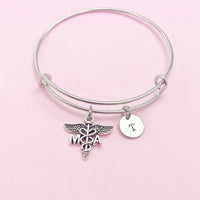 Medical Assistant Bracelet, MA Charm, Medical Assistant Jewelry Gift, N4592