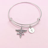 Medical Assistant Bracelet, MA Charm, Medical Assistant Jewelry Gift, N4592