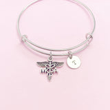 Medical Assistant Bracelet, MA Charm, Medical Assistant Jewelry Gift, N2125