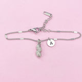 Silver Peanut Charm Bracelet, AN1435