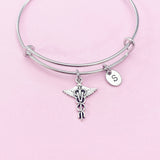 Silver Veterinarian Caduceus Charm Bracelet, AN1707