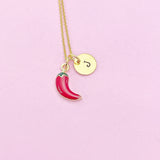 Red Chili Pepper Necklace Red Hot Chili Pepper Spicy Jewelry Gift, N4830