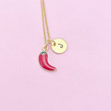 Red Chili Pepper Necklace Red Hot Chili Pepper Spicy Jewelry Gift, N4830