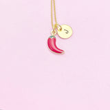 Red Chili Pepper Necklace Red Hot Chili Pepper Spicy Jewelry Gift, N4830