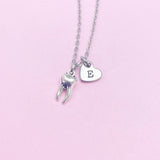 Silver Tooth Charm Necklace, Dental Hygiene Gift Dentist Gift, BN1326