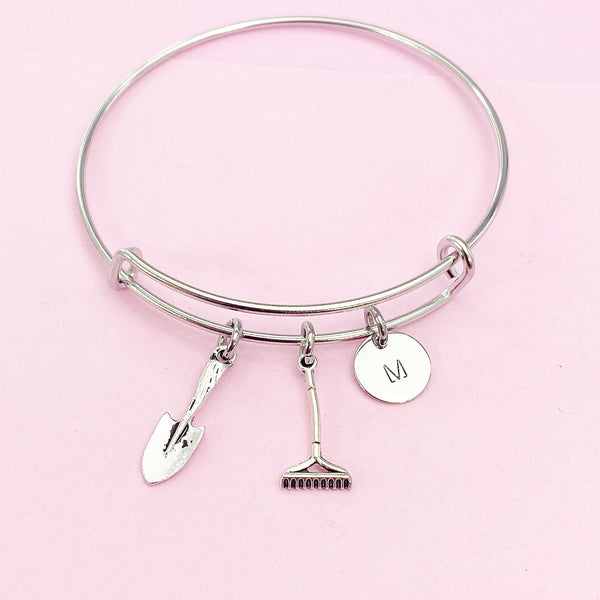 Shovel Rack Bracelet, Jewelry for Gardener, Personalized Gift, N3940