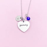 Gammy Necklace Stainless Steel Gammy Jewelry, Best Christmas Gifts for Gammy, D109