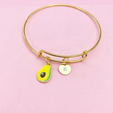 Gold Avocado Charm Bracelet, N4202