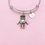 Silver Robot Charm Bracelet, AN5176