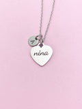 Nina Stainless Steel Necklace, Personalized Gift, AN4193