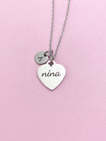 Nina Stainless Steel Necklace, Personalized Gift, AN4193