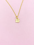 Tiny Gold Squirrel Necklace,