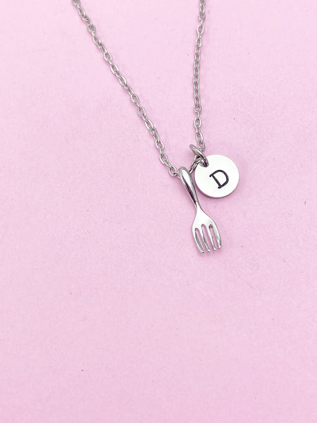 Tiny Fork Necklace in Gold or Silver, AN3042