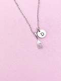 Tiny Fork Necklace in Gold or Silver, AN3042