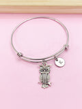 Silver Owl Charm Bracelet, N2118