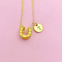 Horseshoe Necklace in Gold, AN2617