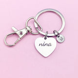 Nina Keychain, Stainless Steel Nina Gift, Personalized Gift, N4730