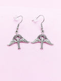 Silver Holy Spirit Dove Dangle Earrings, Christian Jewelry, AN367