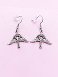 Silver Holy Spirit Dove Dangle Earrings, Christian Jewelry, AN367
