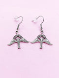 Silver Holy Spirit Dove Dangle Earrings, Christian Jewelry, AN367