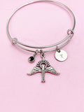 Holy Spirit Dove Charm Bracelet in Silver, Christian Dove Charm, Bird, Dove with Sun Ray Charm, Personalized Gift, Christmas Gift, BN367