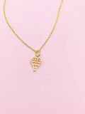 Gold Hot Air Balloon Necklace, N2341