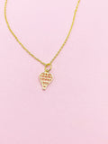 Gold Hot Air Balloon Necklace, N2341