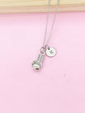 Boxing Gloves Charm Necklace in Silver, N 2302