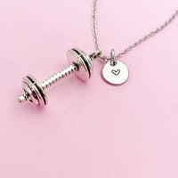 Dumbbell Necklace in Silver, N5594