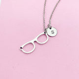 Eyeglasses Necklace in Silver, N1413D